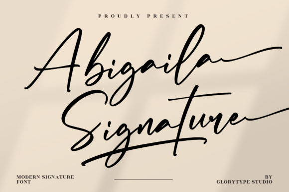 Abigaila Signature: The Handwritten Font for Elegant Craft Projects