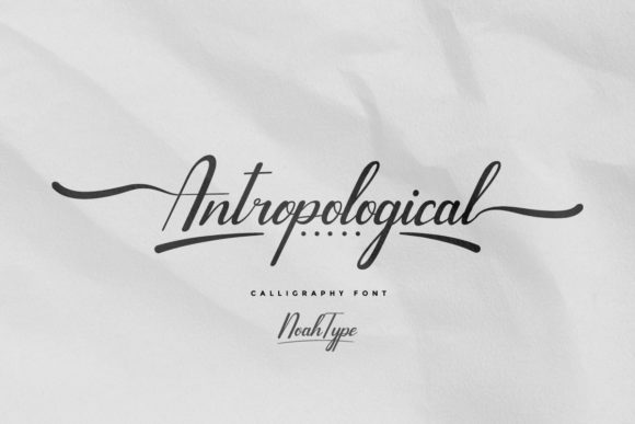 Antropological Typeface: Elevating Brand Visuals with Elegant Script Typography
