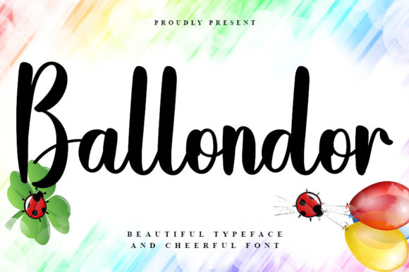 Ballondor: The Sweet Handwritten Typeface for Romantic Craft Designs