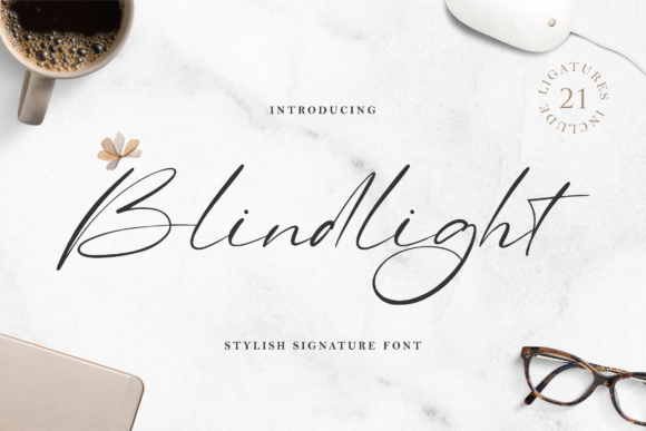 Blindlight: A Modern Script Typeface for Digital Branding
