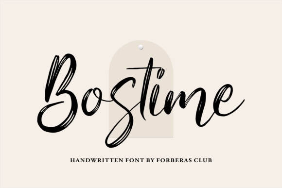 Bostime: A Handwritten Typeface for Modern Web Design