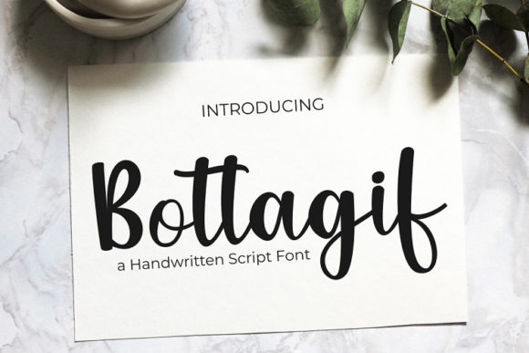 Bottagif: The Handwritten Typeface That Elevates Small Business Branding