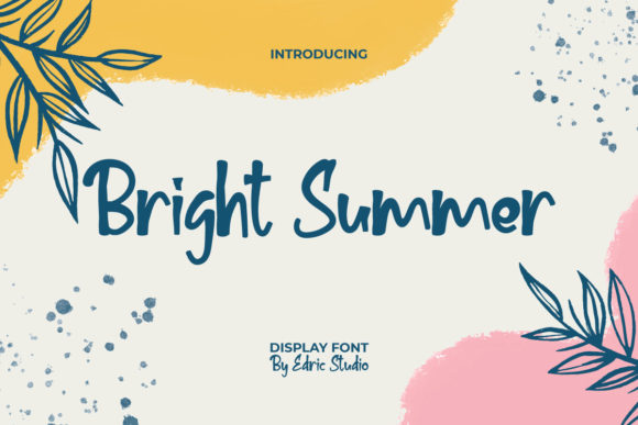 Bright Summer: A Script Amp Typeface for Elegant Web Design