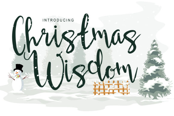 Christmas Wisdom: The Elegant Script Font for Campaign Clarity