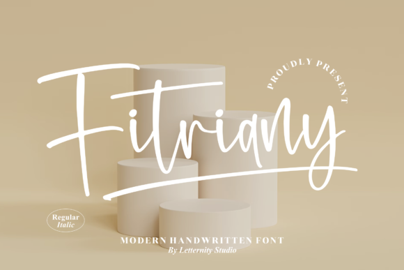 Fitriany: A Sweet Script Typeface for Authentic Brand Identity