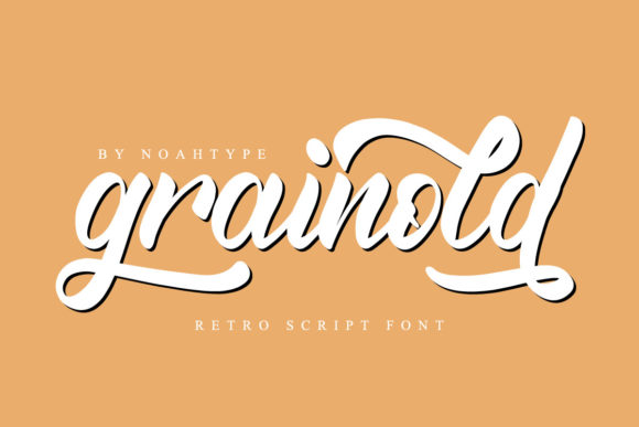 Grainold: A Contemporary Script Typeface for Modern Brand Identity