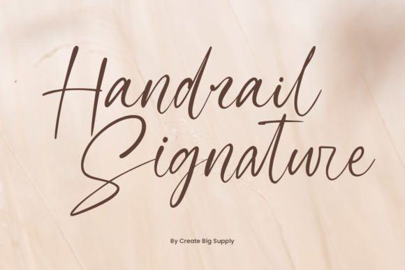 Handrail Signature: A Delicate Script Font for Elegant Web Design