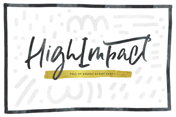 High Impact Typeface Review: A Playful Script for Bold Branding