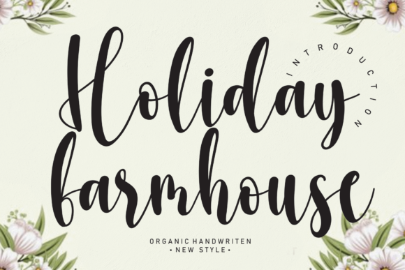 Holiday Farmhouse: A Timeless Handwritten Font for Authentic Branding
