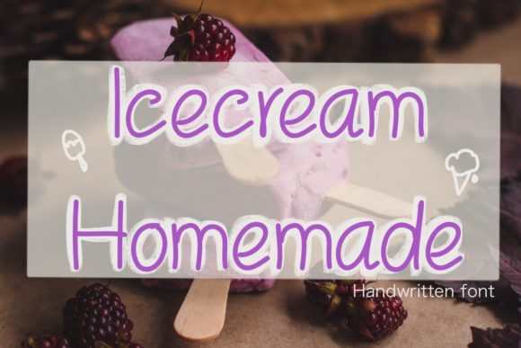 Icecream Homemade: The Sweet Script Font for Scroll-Stopping Visuals
