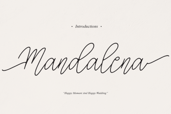 Mandalena: A Graceful Script Font for Modern Web Design