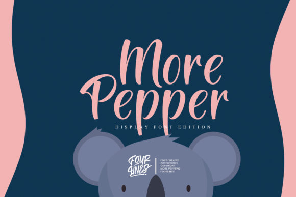 More Pepper: A Delicate Script Font for Elegant Brand Identity Projects