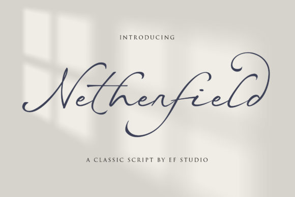 Netherfield: A Script Amp Typeface for Elegant Editorial Design