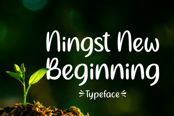 Ningst New Beginning: A Script Font for Elegant Editorial Design
