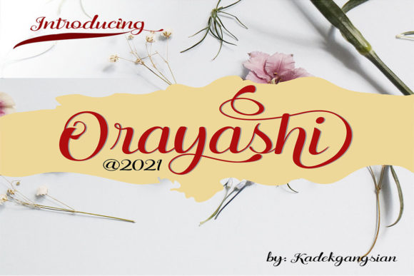 Orayashi Typeface Review: A Refined Script for Editorial Design
