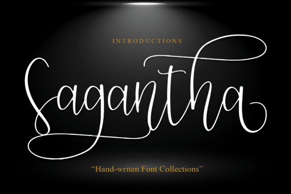 Sagantha: Elevating Digital Brand Identity with Refined Script Typography