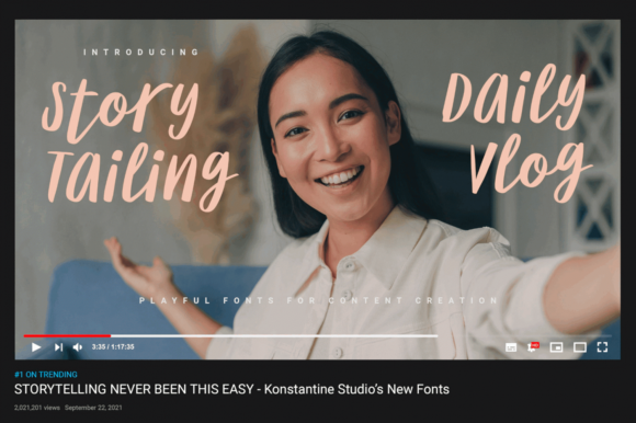 Story Tailing: A Script Font for Editorial Elegance