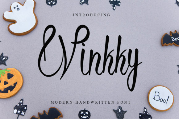 Winkky: A Handwritten Typeface for Luxury Brand Identity