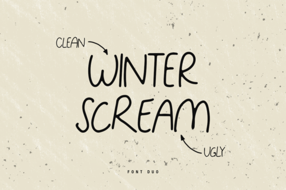 Winter Scream Duo: The Handwritten Font for Scroll-Stopping Social Campaigns