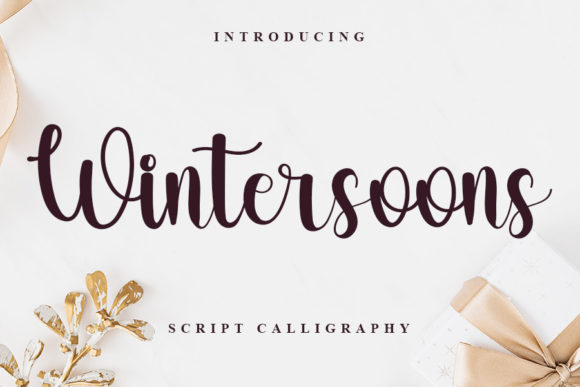 Wintersoons Typeface: A Handwritten Script for Elegant Branding