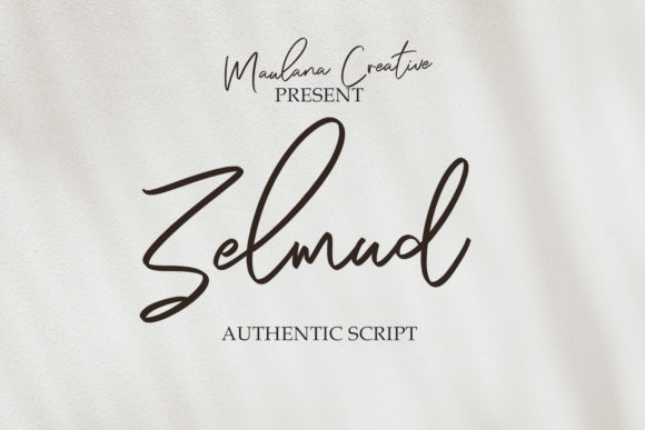 Zelmud: A Delicate Script Font for Polished Digital Brands